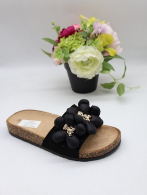 Klapki damskie na płaskim (36-41) CK278 BLACK