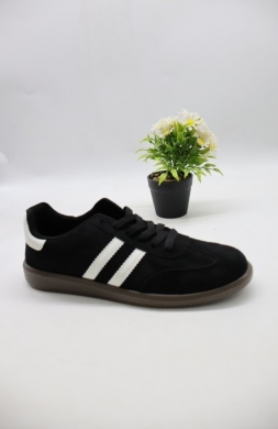 Buty sportowe damskie na płaskim (36-41) D333-D BL/WHITE