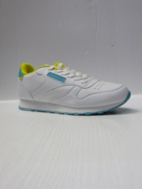 Buty sportowe damskie na płaskim (36-41) 88128 WHITE/GREEN