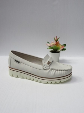 Mokasyny damskie na płaskim (36-41) GS55 WHITE