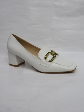 Półbuty damskie na obcasie (36-41) QL-303 WHITE