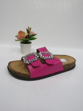 Klapki damskie na płaskim (36-41) 8051 FUCHSIA