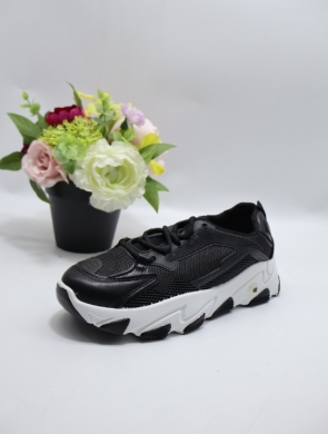 Buty sportowe damskie na płaskim (36-41) SJ2050-1 BLACK