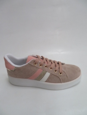 Buty sportowe damskie na płaskim (36-41) AB911 PINK