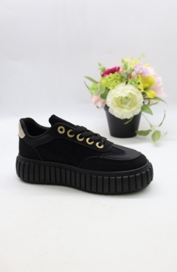 Buty sportowe damskie na płaskim (36-41) BO-925 BLACK