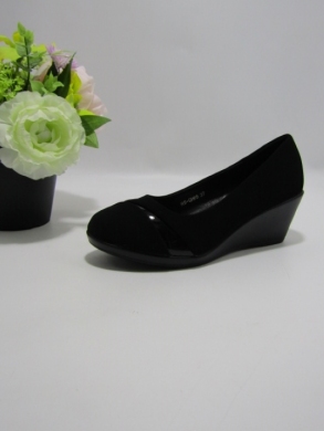 Czółenki damskie na koturnie (36-41) ARS-GH-69 BLACK