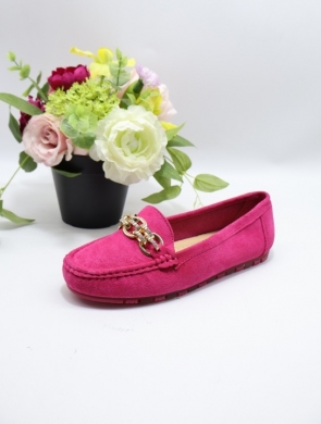 Mokasyny damskie na płaskim (36-41) JS113-7 FUSHIA