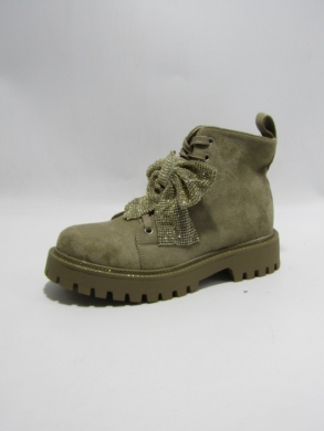 Botki damskie na płaskim (36-41) 7603A-1 KHAKI