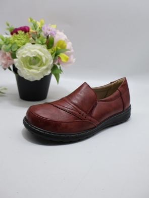 Półbuty damskie na płaskim (36-42) 22T43-10 WINE