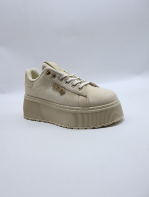 Buty sportowe damskie na płaskim (36-41) 6453 KHAKI