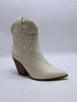 Botki damskie ocieplane na obcasie (36-41) FR767 BEIGE