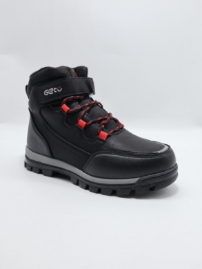 Botki młodzieżowe ocieplane (36-41) T2515 BLACK/RED