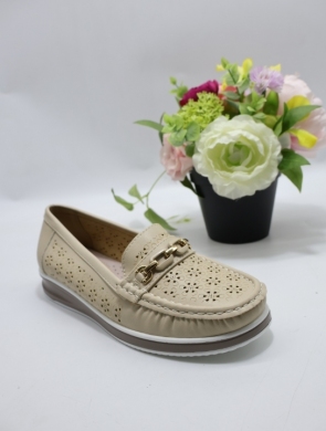 Mokasyny damskie na płaskim (36-41) 3987 BEIGE