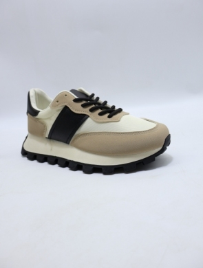 Buty sportowe damskie na płaskim (36-41) 24012 KHAKI