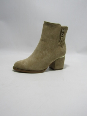 Botki damskie na obcasie (36-41) 4048 KHAKI