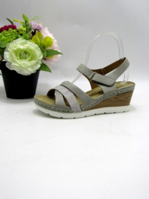 Sandały damskie na koturnie (36-41) N22-893 GREY