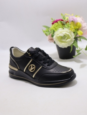 Buty sportowe damskie na płaskim (36-41) TH003 SKO BL/GOLD