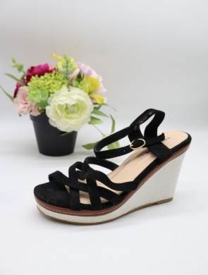 Sandały damskie na koturnie (36-41) BL427 BLACK