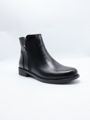 Botki damskie ocieplane na płaskim (36-41) MR-13 BLACK