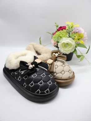 Kapcie damskie ocieplane (37-41) 9801 MIX
