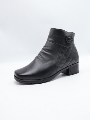 Botki damskie ocieplane na obcasie (37-42) AT3012 BLACK