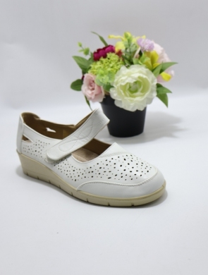 Półbuty damskie na koturnie (37-42) 8802-3 WHITE