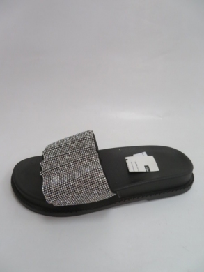 Klapki damskie na płaskim (36-41) M1807 BLACK