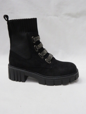 Botki damskie na płaskim (36-41) YK22 BLACK