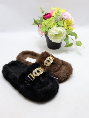 Kapcie damskie ocieplane (36-41) 628 MIX