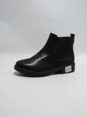 Botki damskie ocieplane na płaskim (36-41) 6625ZM-1 BLK