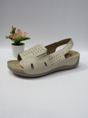 Sandały damskie na koturnie (39-43) DJ31-5 BEIGE