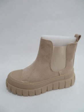 Botki damskie jesienne na płaskim (36-41) 1668 BEIGE