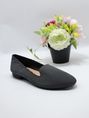Baleriny damskie (36-42) 3197-9 BL/WH