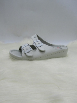 Klapki damskie na płaskim (36-42) 0822 WHITE