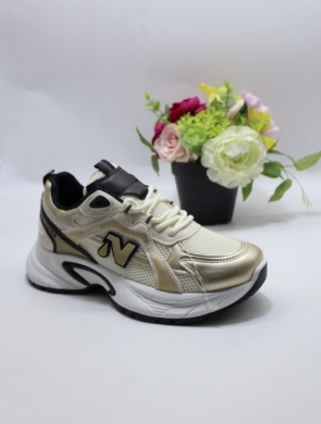 Buty sportowe damskie na płaskim (36-41) BK10-385 GOLD