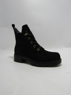 Botki damskie ocieplane na płaskim (36-41) H2186A BLACK