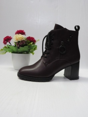 Botki damskie ocieplane na obcasie (36-41) X-6603-5A WINE