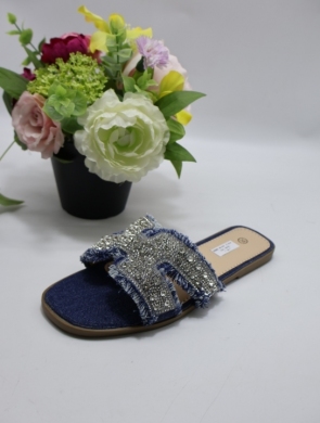 Klapki damskie na płaskim (36-41) 98-326 D BLUE