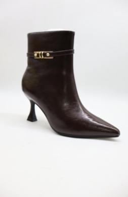 Botki damskie na szpilce (36-41) 8830-16 BROWN