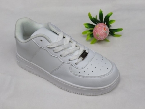 Buty sportowe damskie na płaskim (35-40) S1208 D WHITE