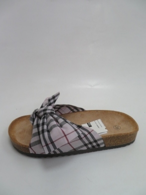 Klapki damskie na płaskim (36-41) R-27 GREY