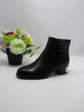 Botki damskie ocieplane na obcasie (36-41) S99-5 BLACK