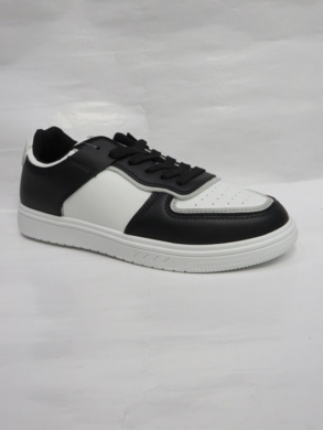 Buty sportowe damskie na płaskim (36-41) 3501-2 BLACK/WHITE