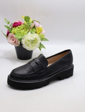 Mokasyny damskie na płaskim (36-41) 888-558 BLACK