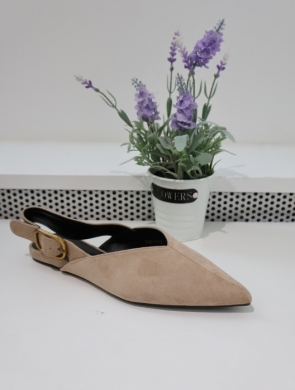 Sandały damskie na płaskim (36-41) 77-712 TAUPE