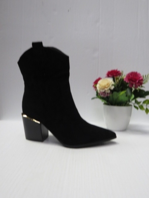 Botki damskie na obcasie (36-41) 9599 BLACK