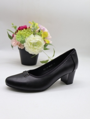 Czółenki damskie na obcasie (36-41) YCC-161 BLACK