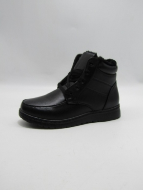 Botki damskie ocieplane na płaskim (36-42) KF01-1 BLACK