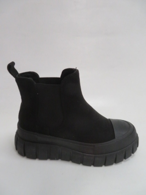 Botki damskie jesienne na płaskim (36-41) 8068 BLACK