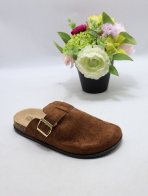 Klapki damskie na płaskim (36-41) LOLA29 BROWN